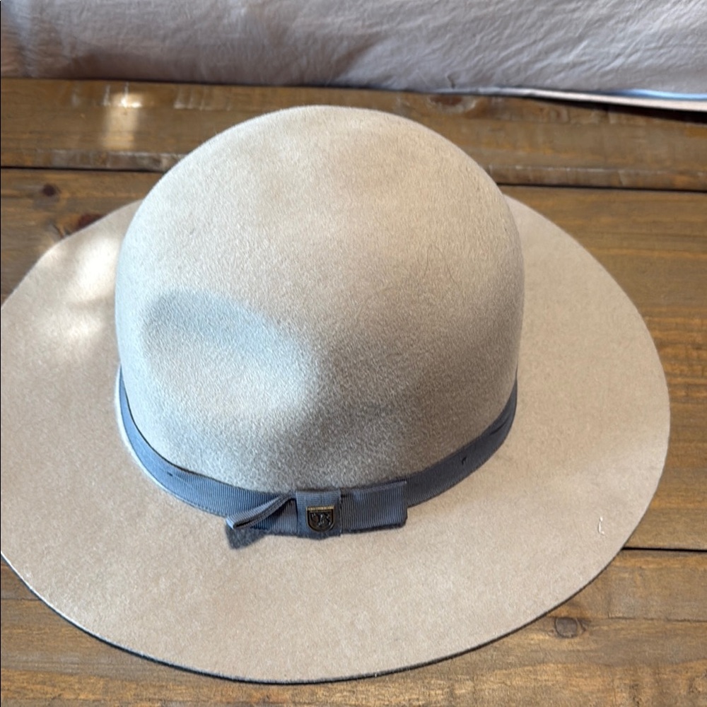 Brixton Beige Hat with Gray Band